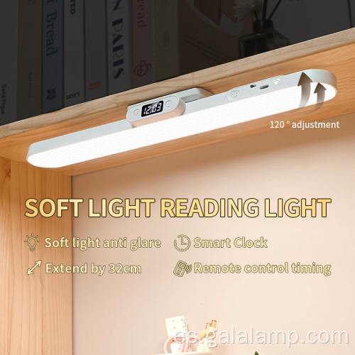 Lámpara de escritorio moderna con control remoto de carga magnética